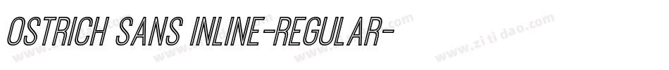 Ostrich Sans Inline-regular字体转换